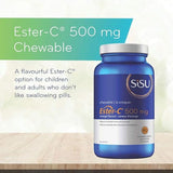 Sisu Orange Ester-C 500mg 90 Chewable Tablets