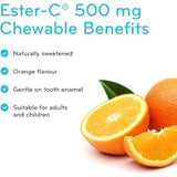 Sisu Orange Ester-C 500mg 90 Chewable Tablets