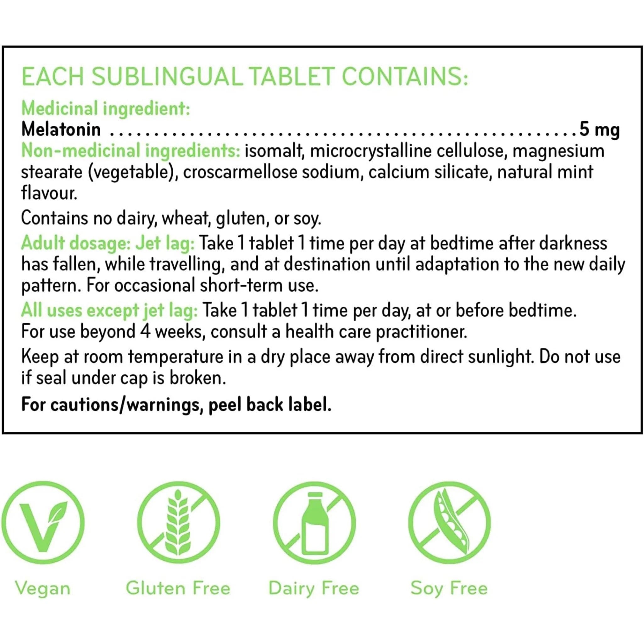 Sisu Mint Vegan Melatonin 90 Tablets