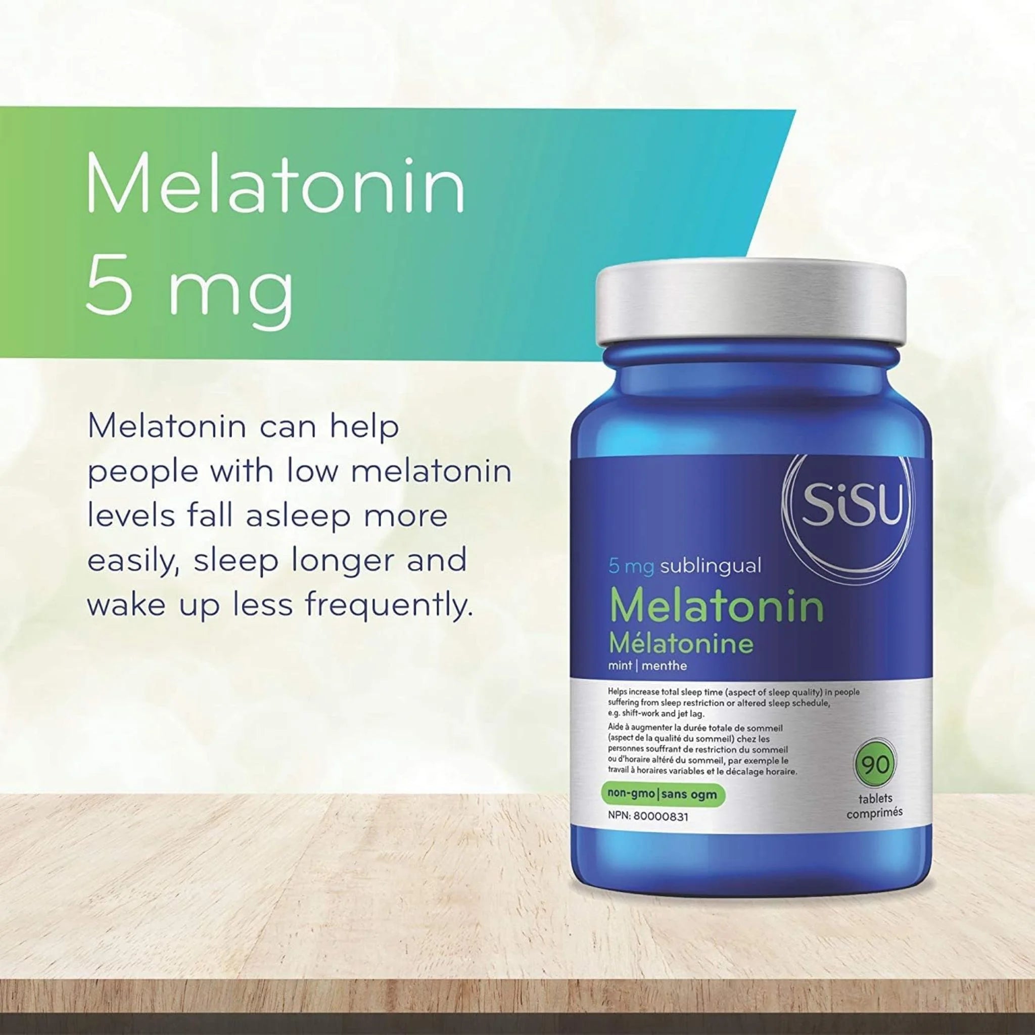 Sisu Mint Vegan Melatonin 90 Tablets