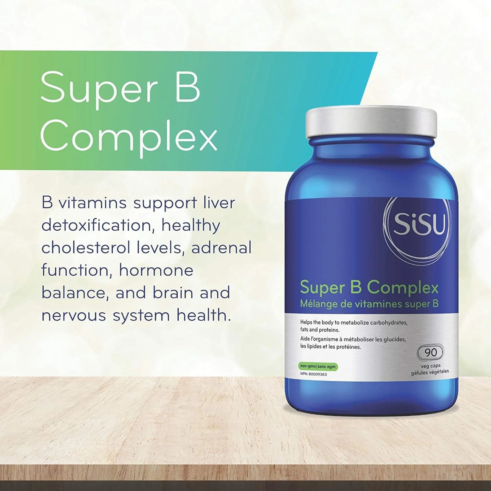 Sisu Super B Complex 90 Veg Capsules - Nature's Source Inc