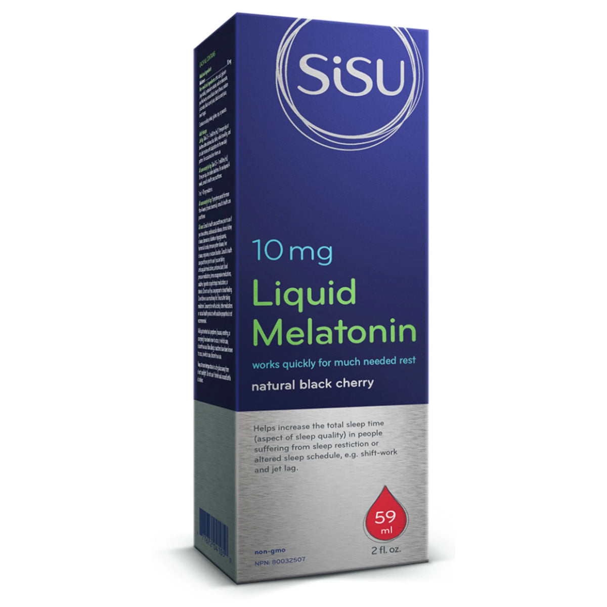 Sisu Natural 10mg Liquid Melatonin Black Cherry 59ml