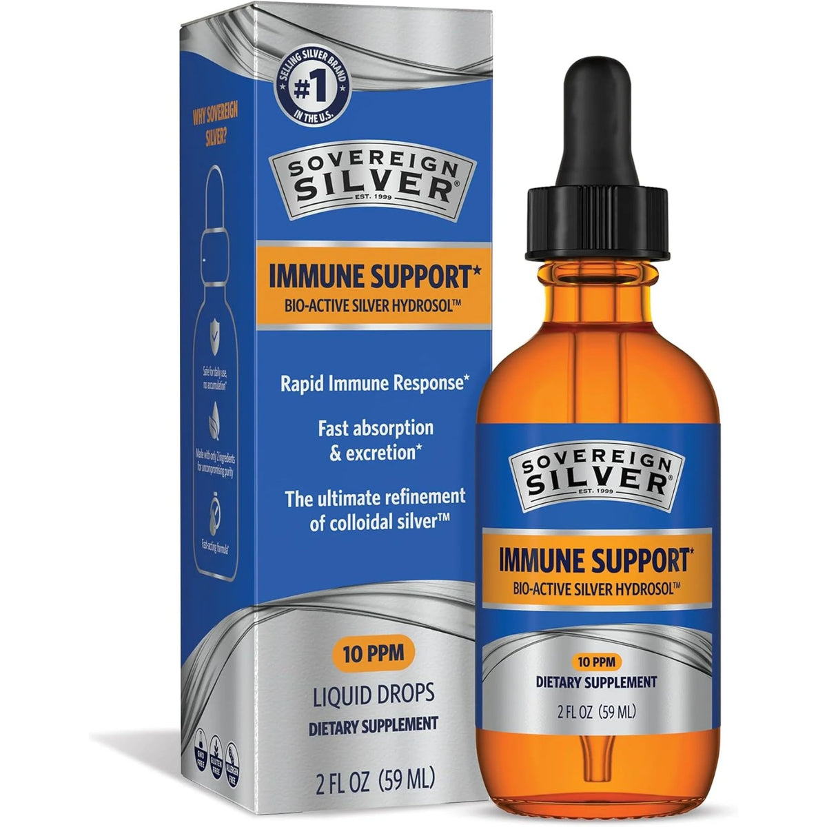 Sovereign Silver Colloidal Silver Dropper 59 ml