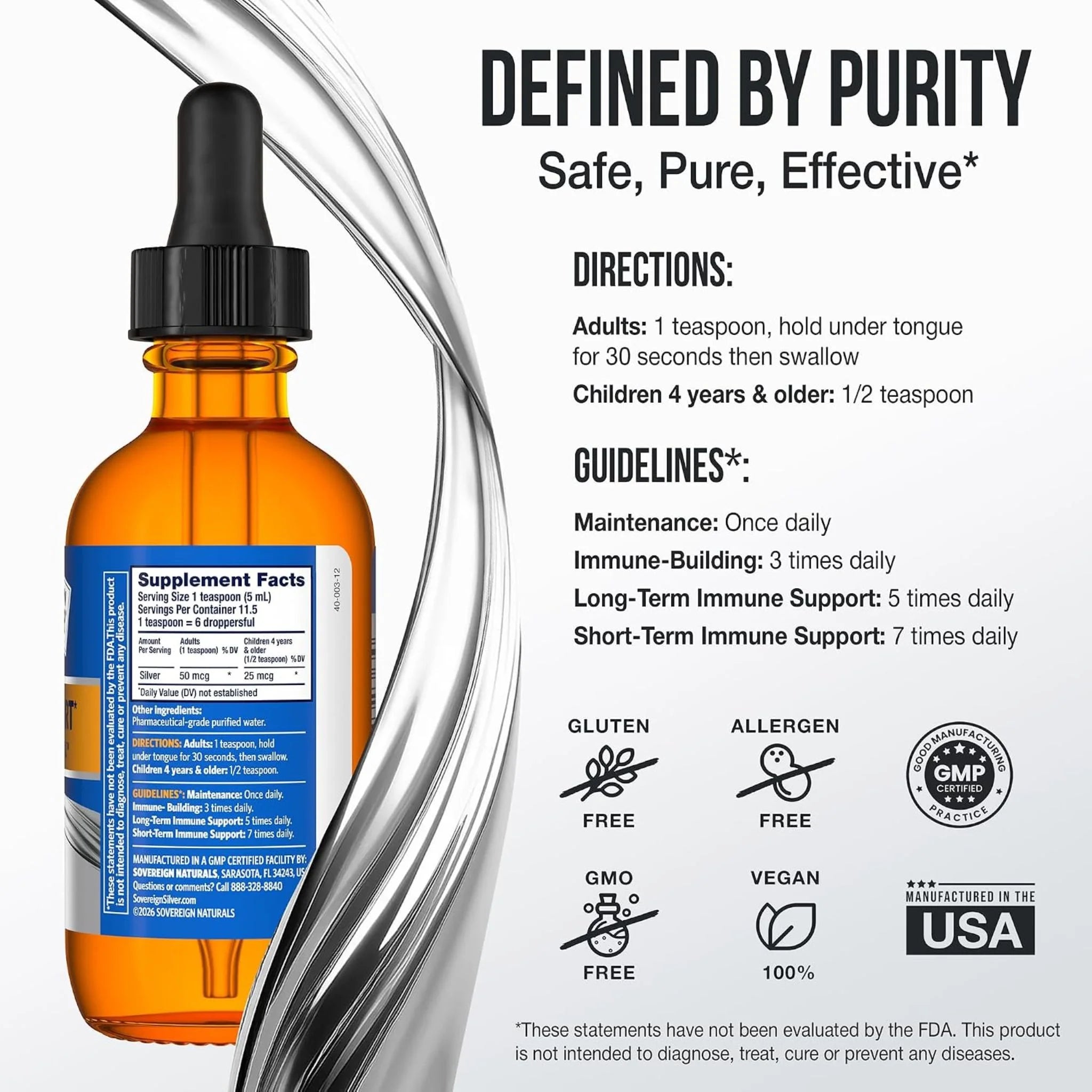 Sovereign Silver Colloidal Silver Dropper 59 ml