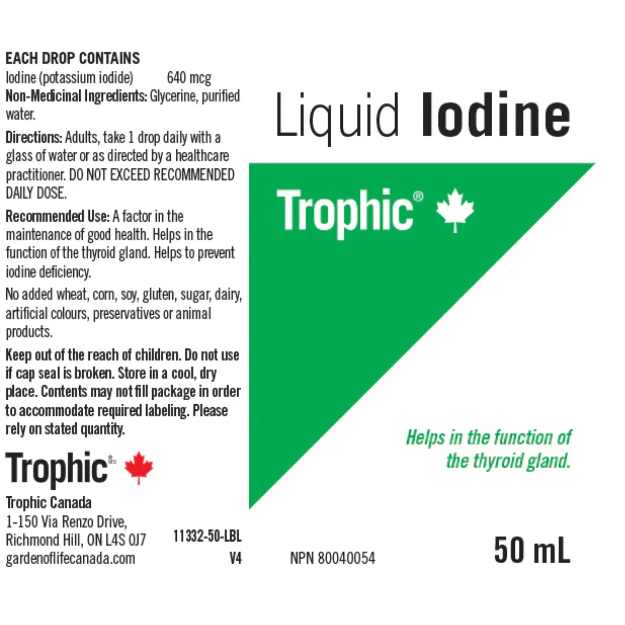 Trophic Iodine Liquid - 50 ml