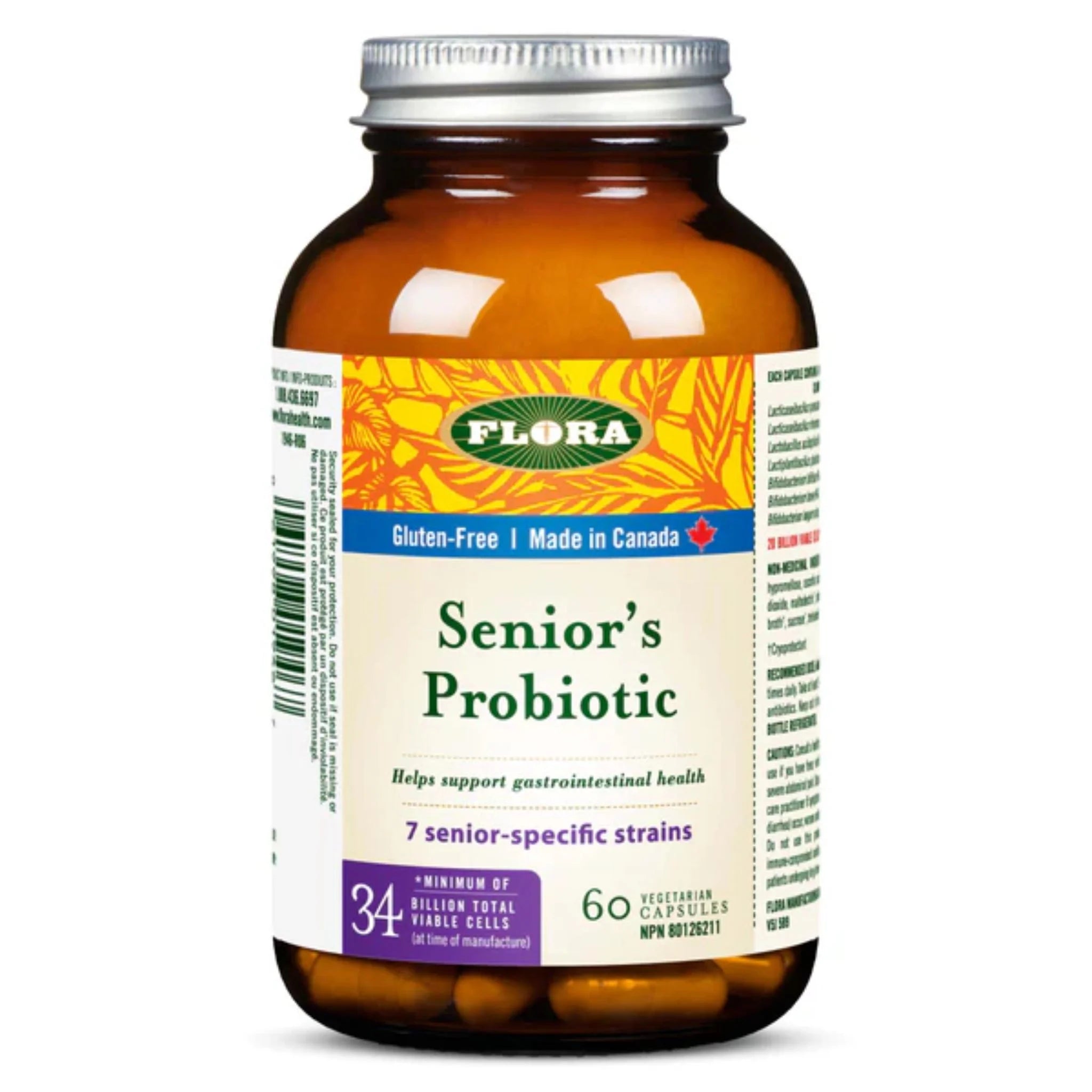 Flora Udo's Senior's Probiotic 60 Veg - Caps - Nature's Source Inc