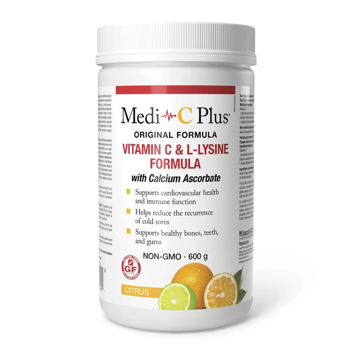 Medi-C Plus With Calcium Ascorbate Citrus 600g