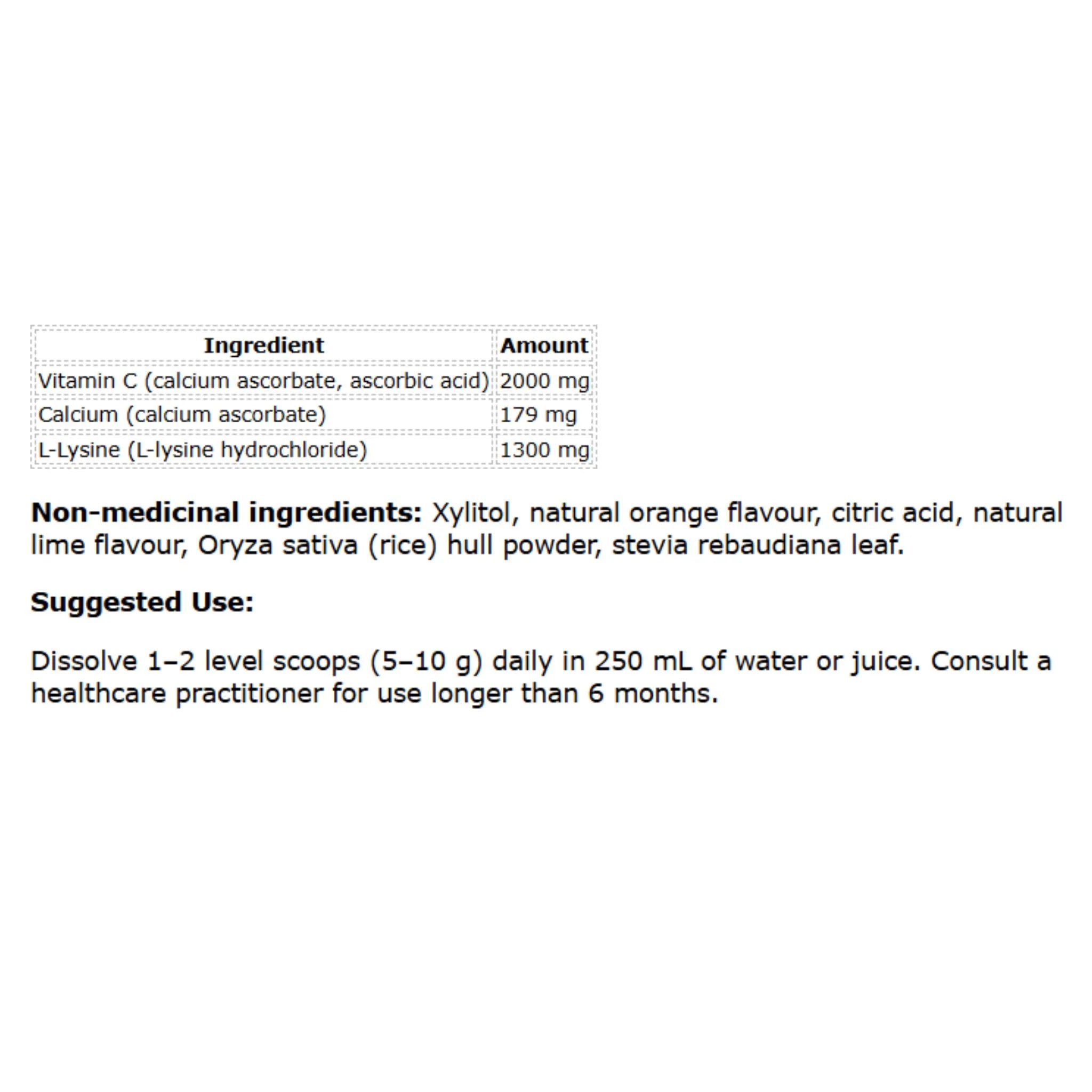 Medi-C Plus With Calcium Ascorbate Citrus 600g