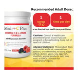 Medi - C Plus With Magnesium Ascorbate Berry 1kg - Nature's Source Inc
