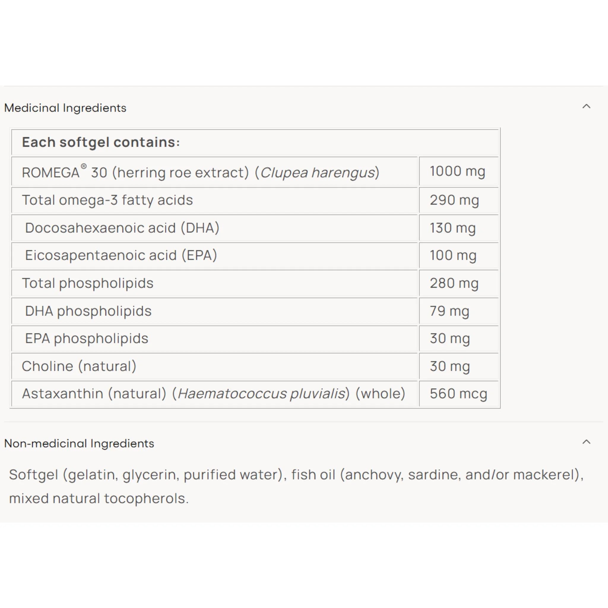 Natural Factors Whole Earth & Sea Pure Food Herring Gold in (1000mg) 60Softgels
