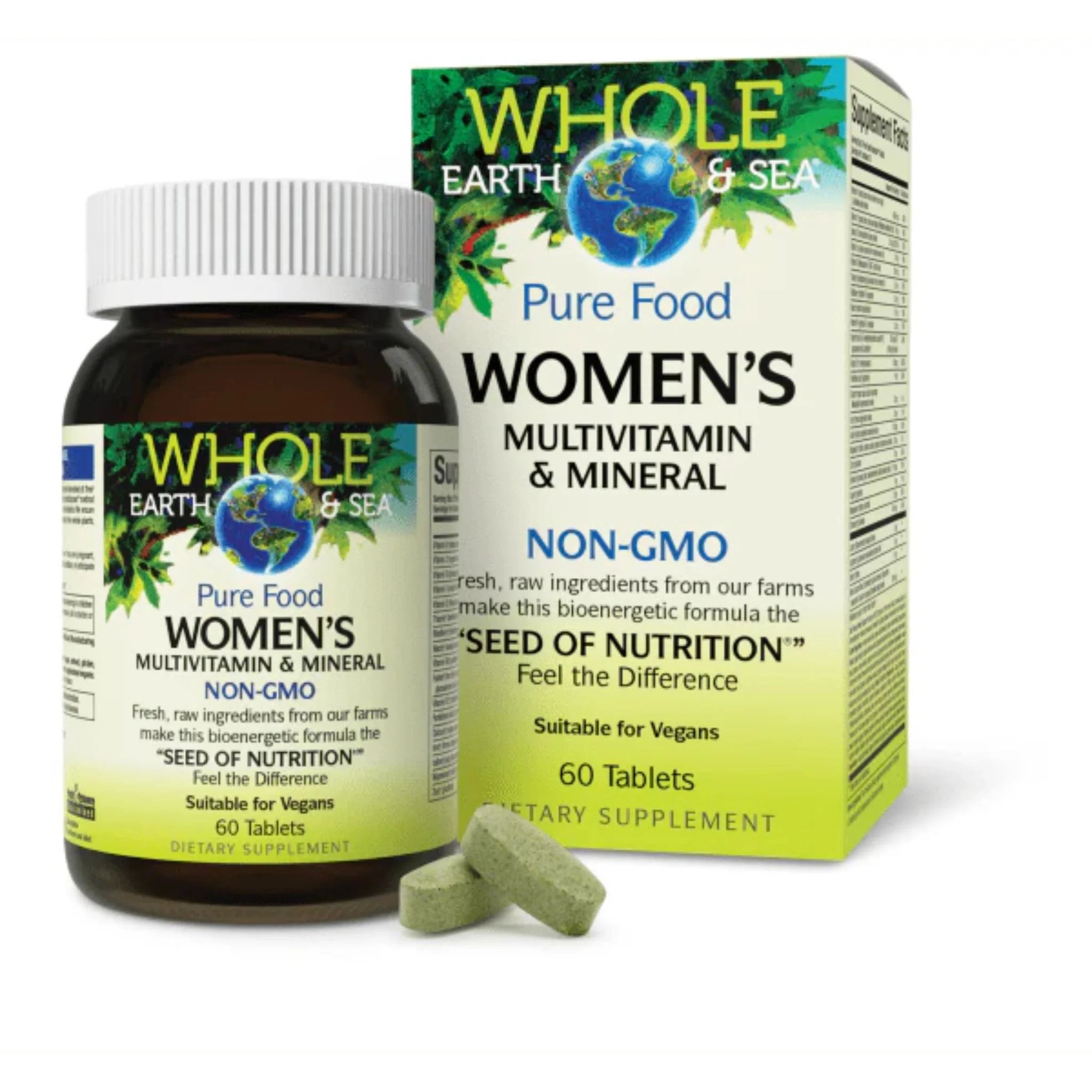 Natural Factors Whole Earth & Sea Women's Multi (60 t)