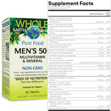 Natural Factors Whole Earth & Sea Men's Multi 50 (60 t)