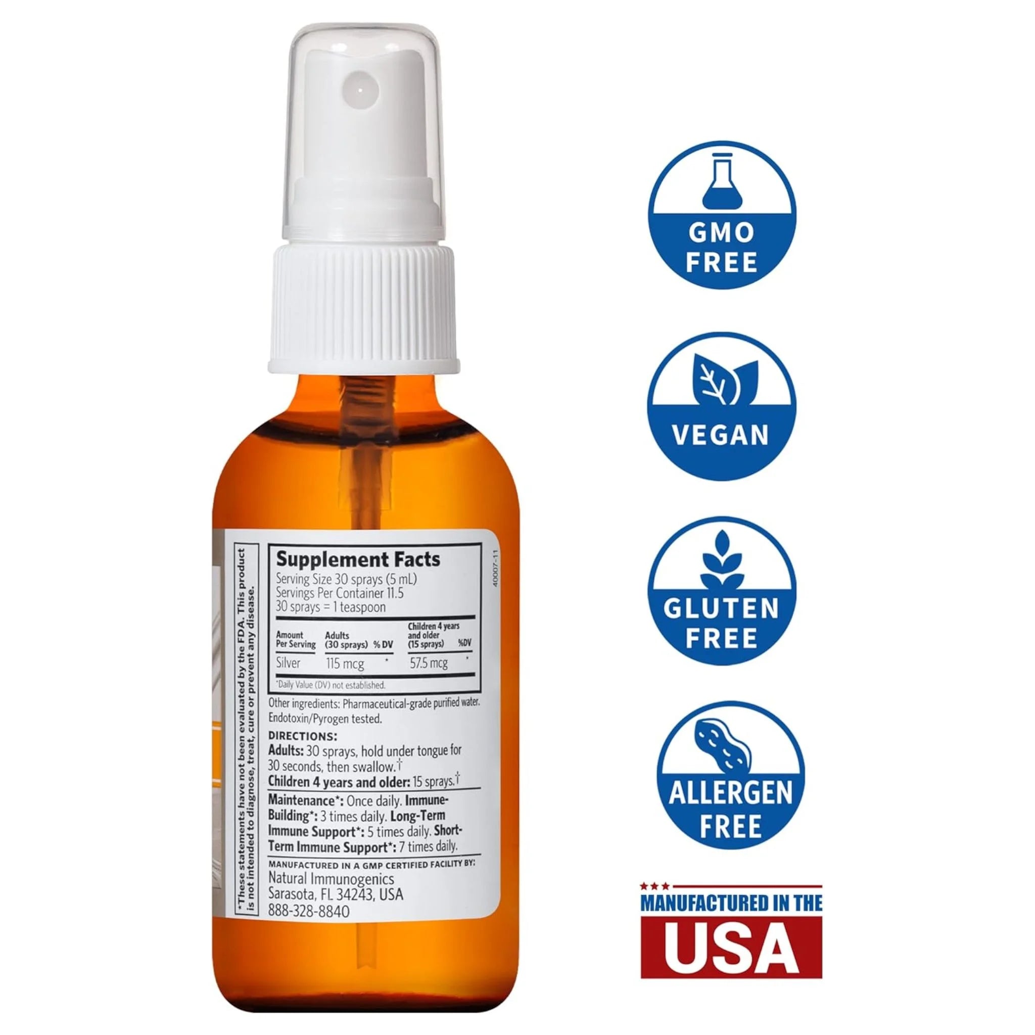 Argentyn 23 Hydrosol 59ml Spray - Nature's Source Inc