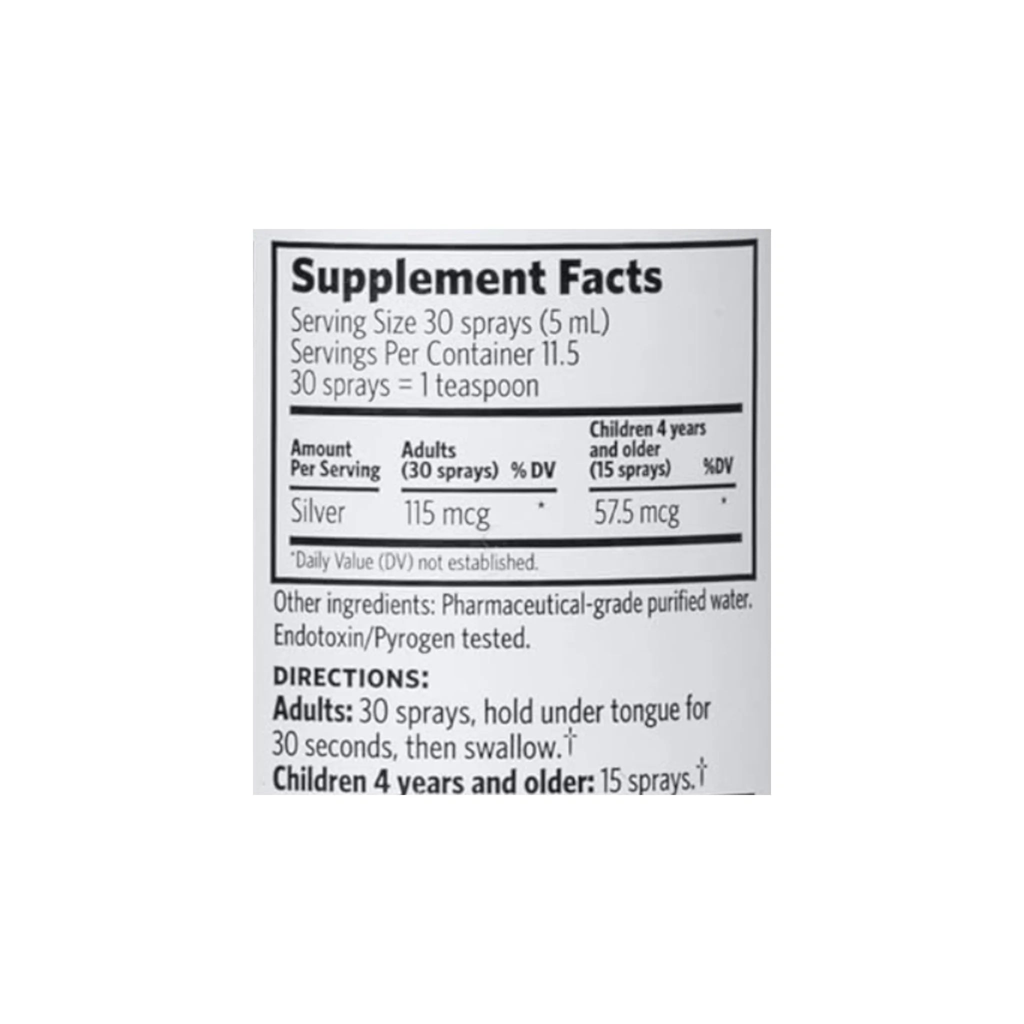 Argentyn 23 Hydrosol 59ml Spray - Nature's Source Inc