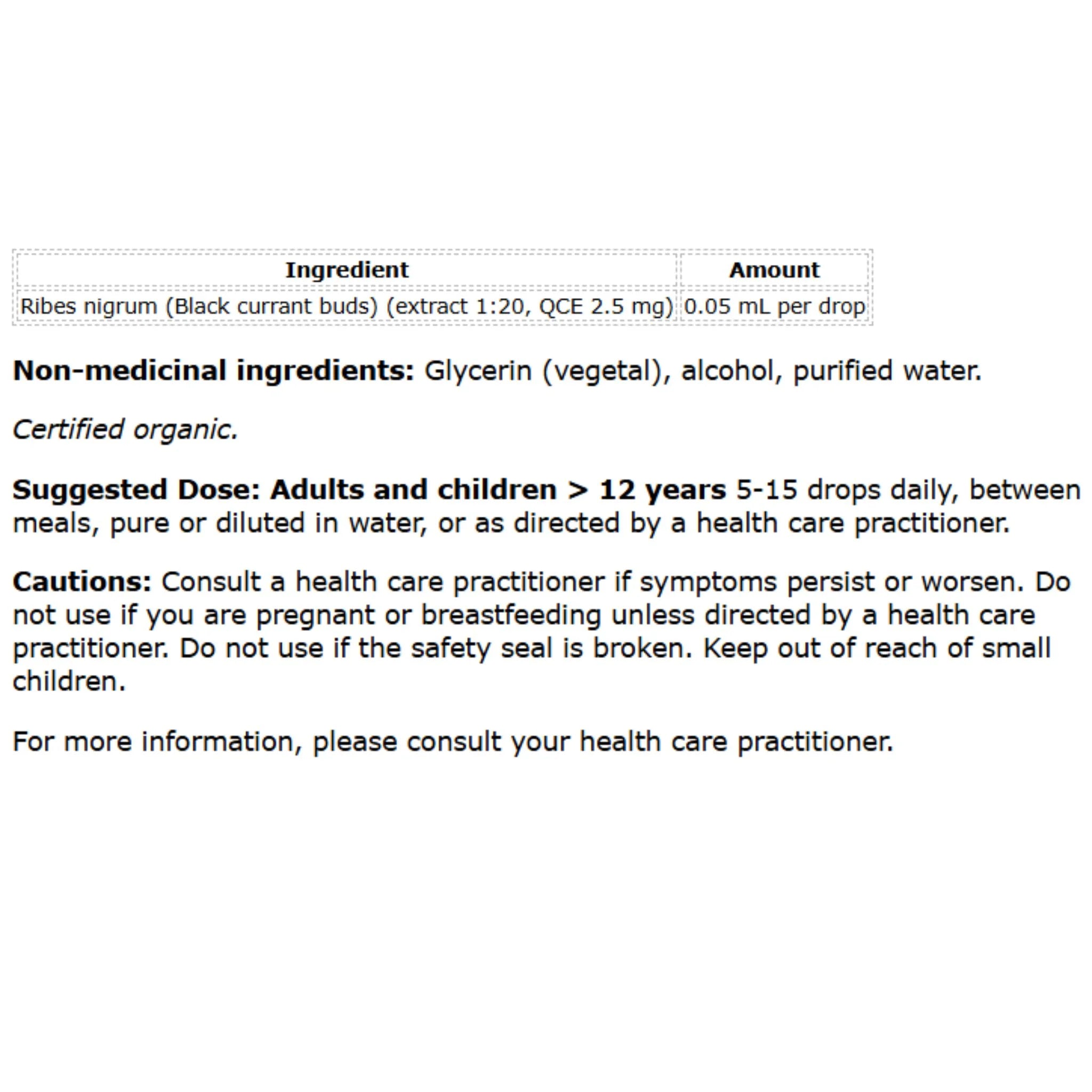 HerbalGem G34 Ribes nigrum 30ml