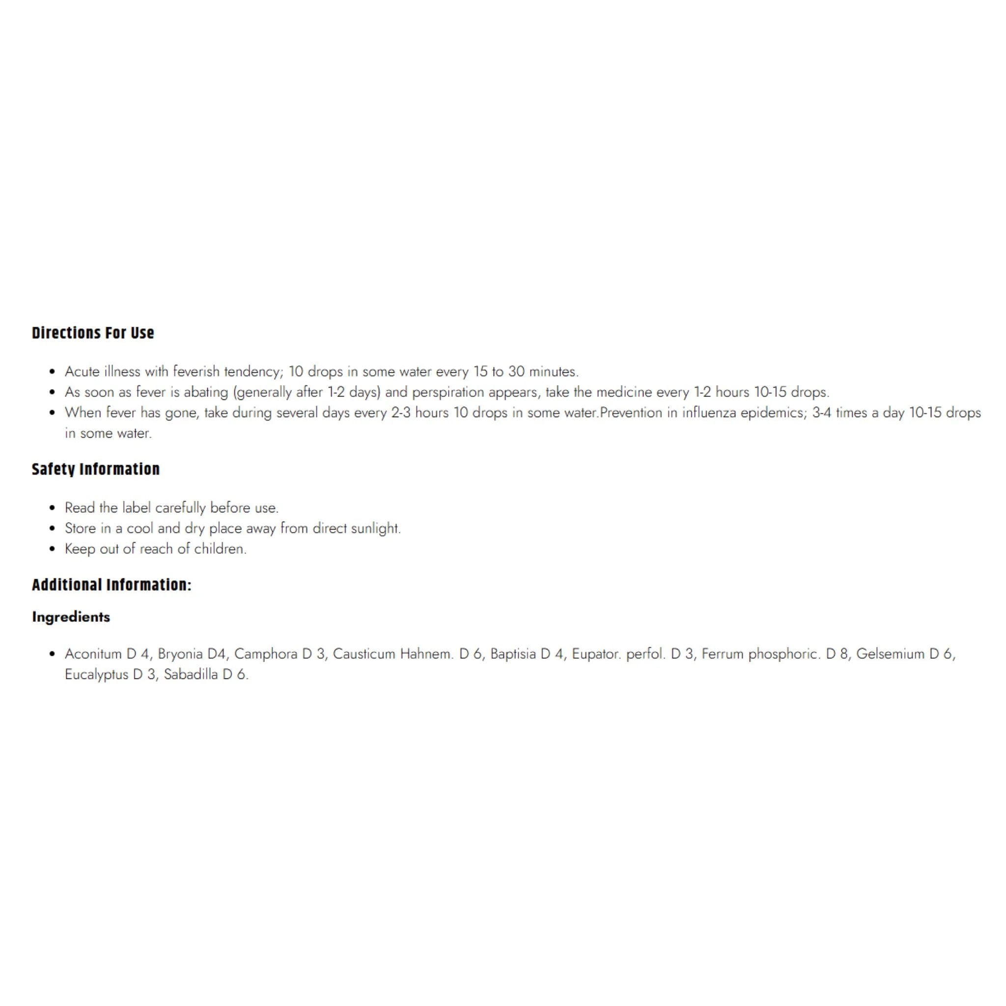 Dr. Reckeweg R6 Influenza Drop 50ml