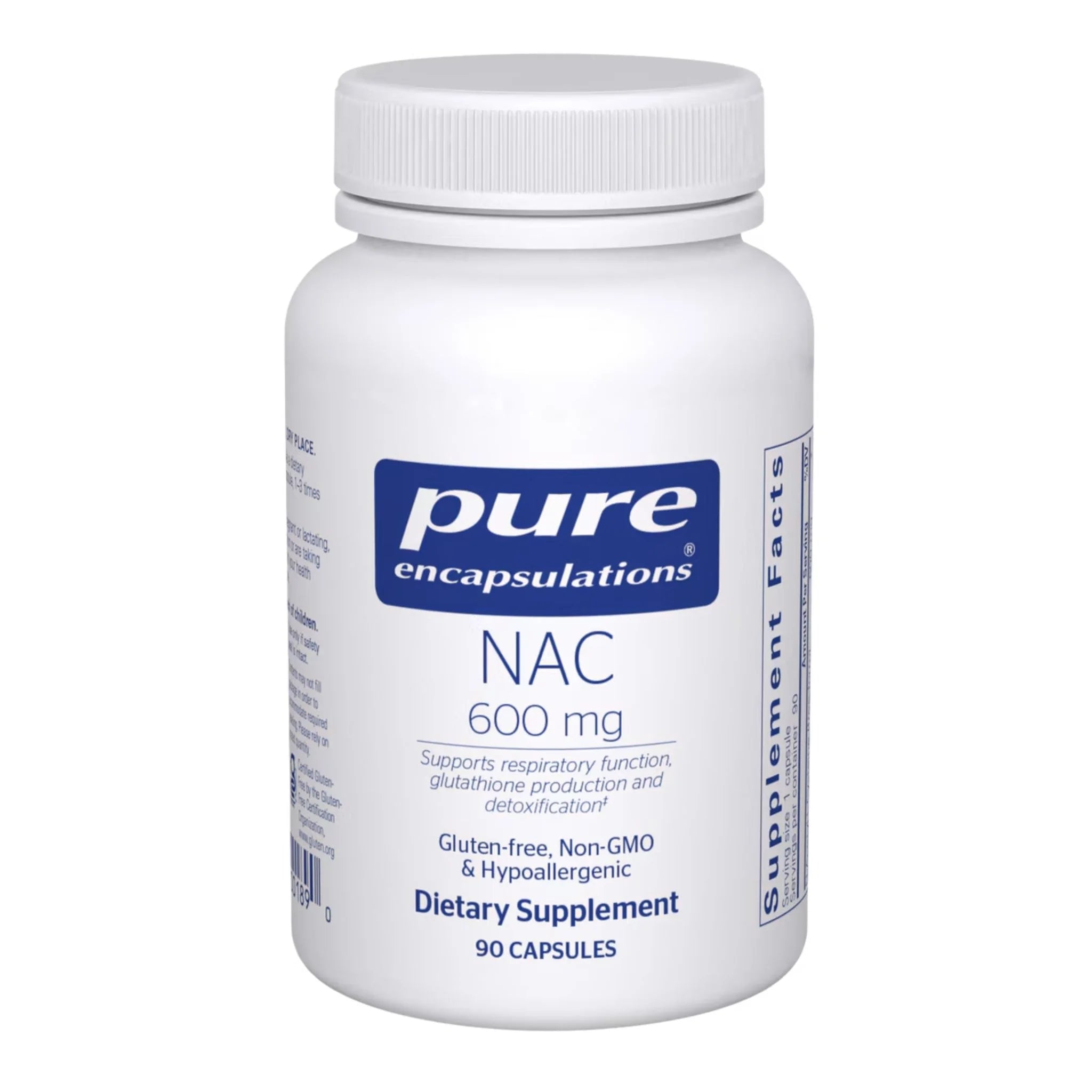 Pure Encapsulations NAC 600mg 90 Veg - Caps - Nature's Source Inc