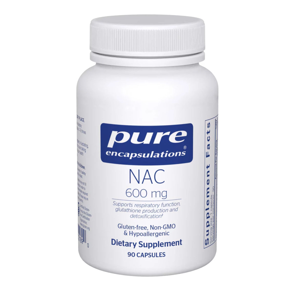Pure Encapsulations NAC 600mg 90 Veg - Caps - Nature's Source Inc