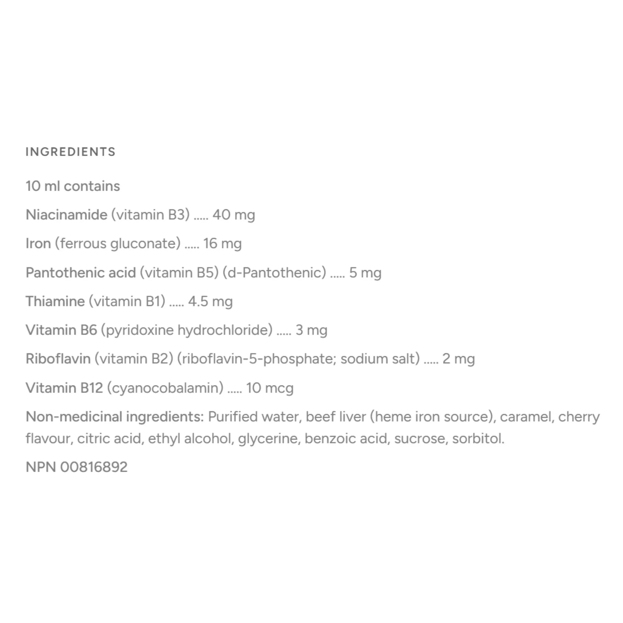Bio Lorenco Multi-Vitamin + Iron Liquid 250 ml