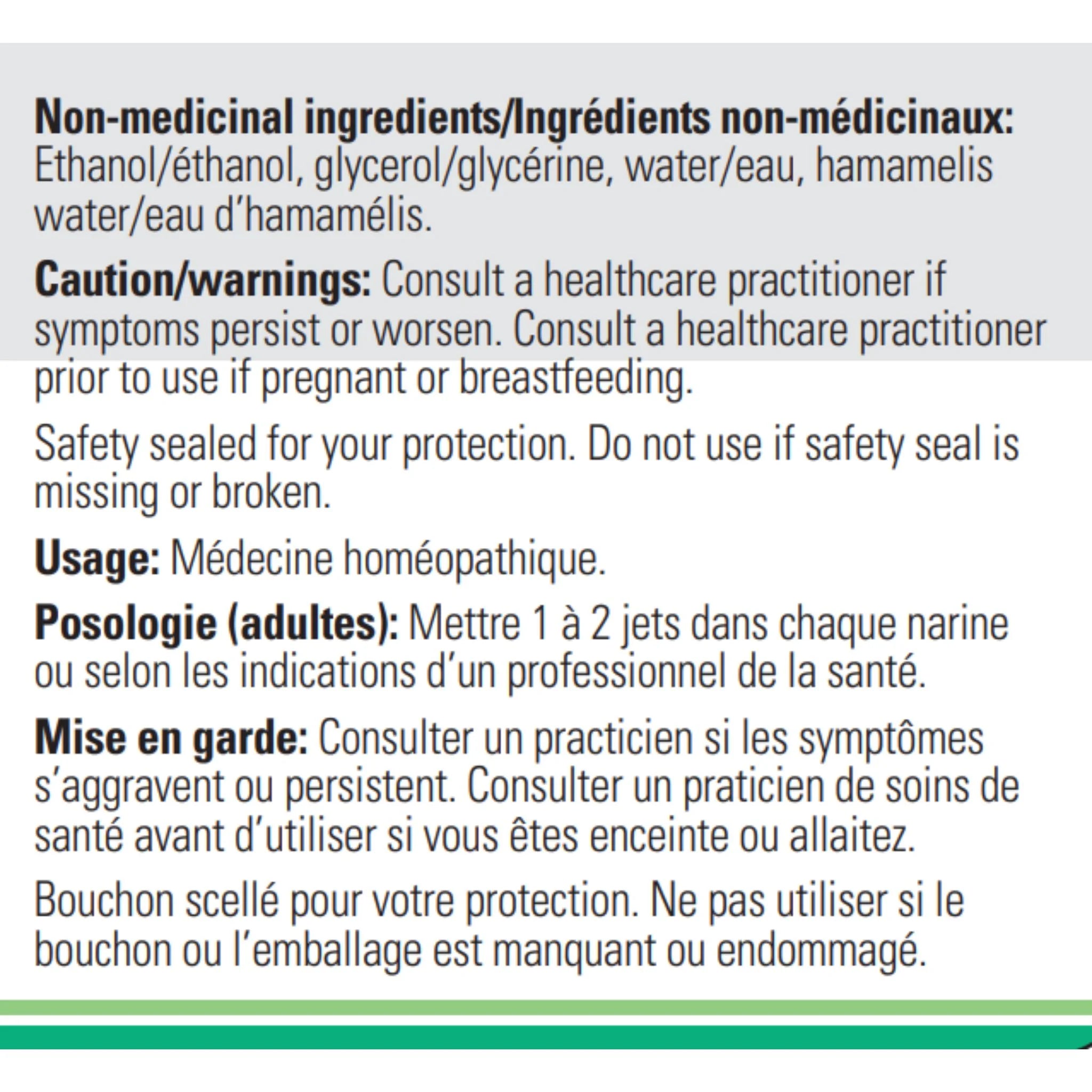 Biomed Hydrastis Nasal Spray 30ml - Nature's Source Inc