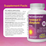 Natural Factors BioCoenzymated Pyridoxal 5 Phosphate 50 mg 30 vcaps