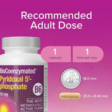 Natural Factors BioCoenzymated Pyridoxal 5 Phosphate 50 mg 30 vcaps