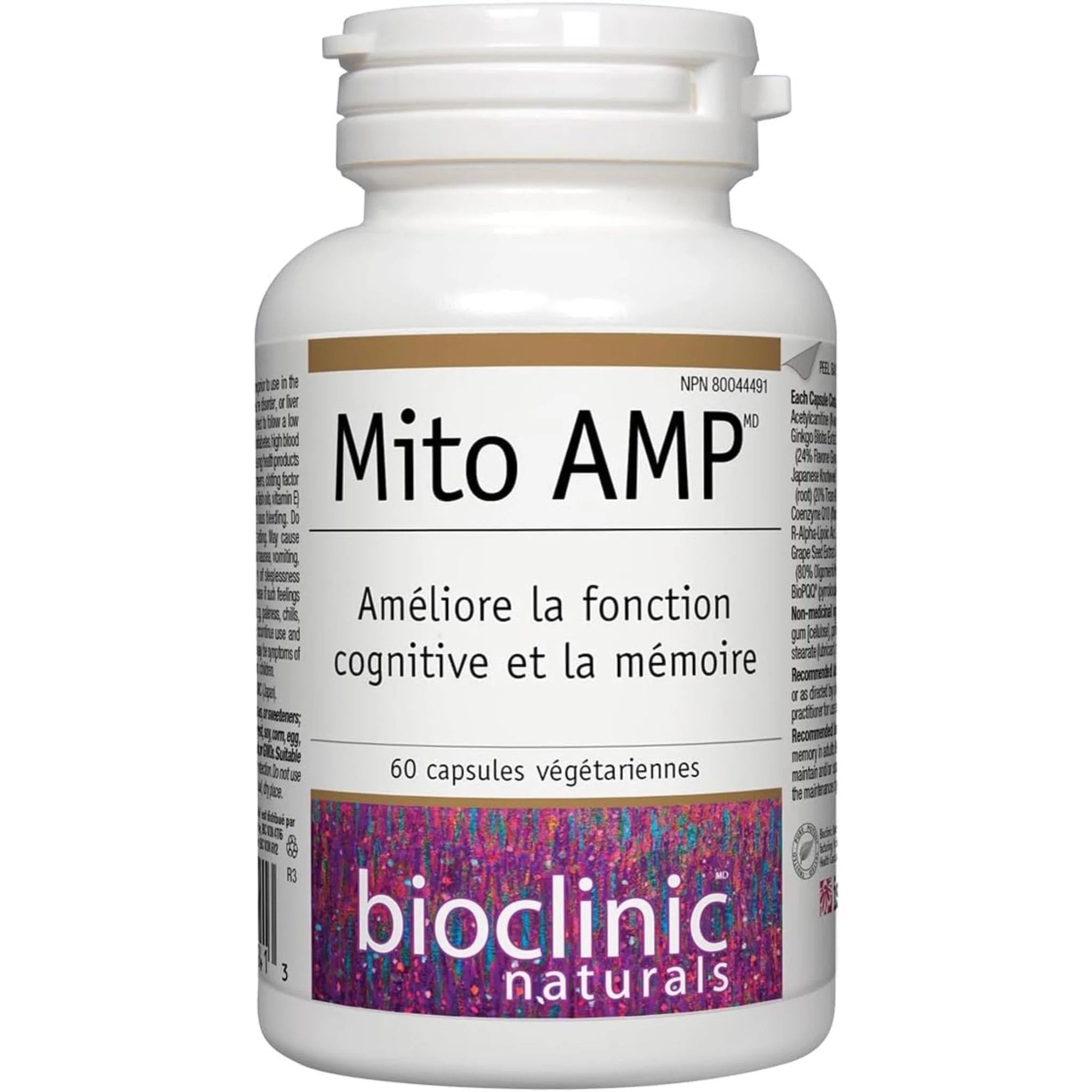 Bioclinic Naturals Mito AMP 60 Vegan Capsules - Nature's Source Inc