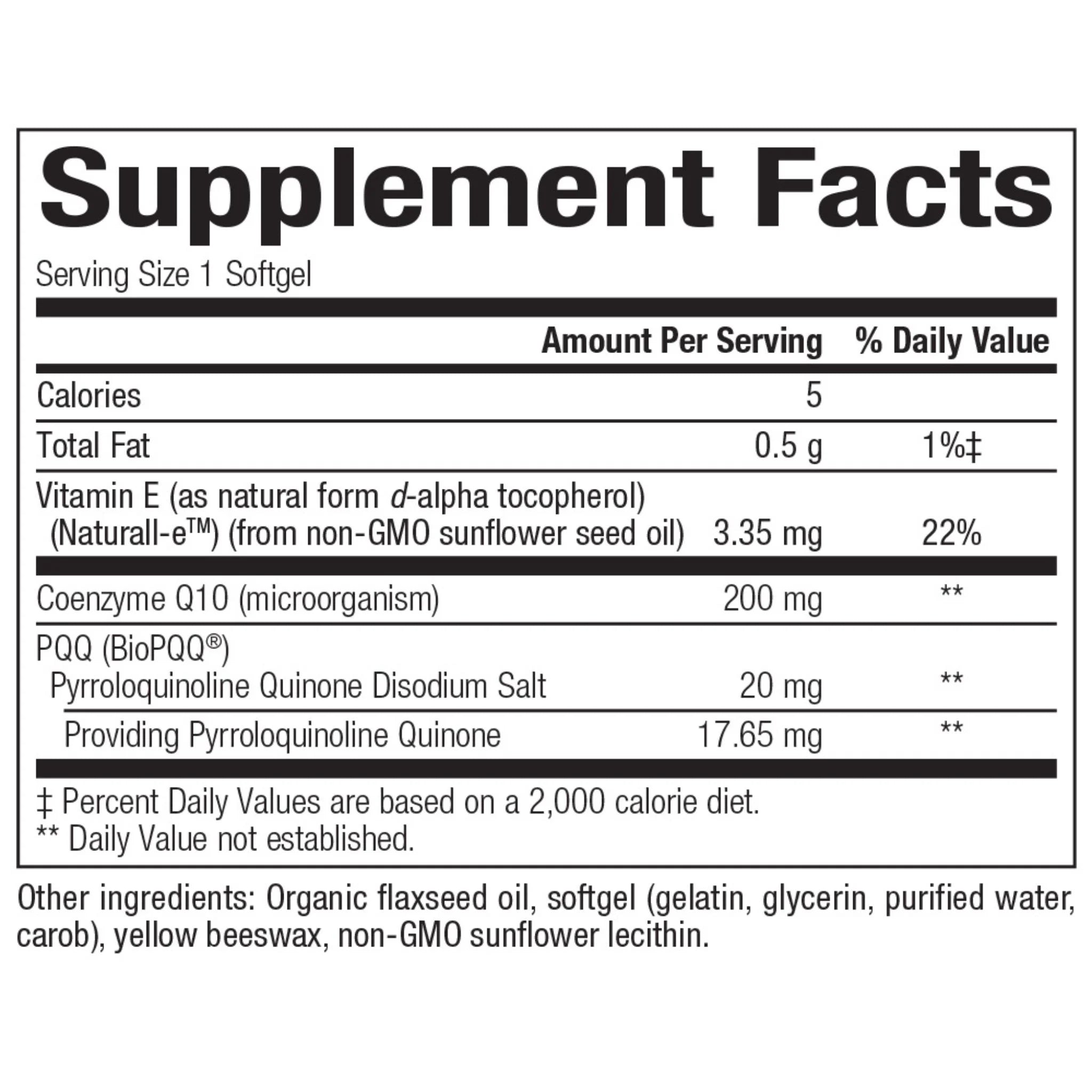 Bioclinic Naturals PQQ - 10 60 Softgels - Nature's Source Inc