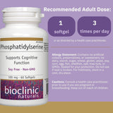 Bioclinic Naturals Phosphatidylserine PS 60 Softgels - Nature's Source Inc