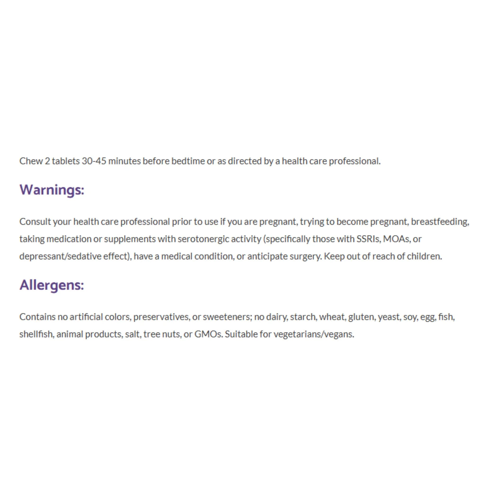 Bioclinic Naturals Somno - Pro 90 Chewable Tablets - Nature's Source Inc