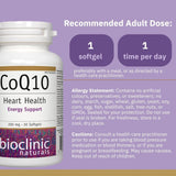 Bioclinic Naturals CoQ10, 200mg 30 Softgels - Nature's Source Inc