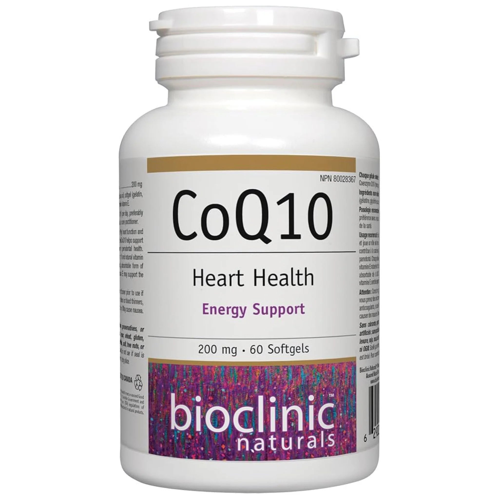 Bioclinic Naturals CoQ10, 200mg 60 Softgels - Nature's Source Inc