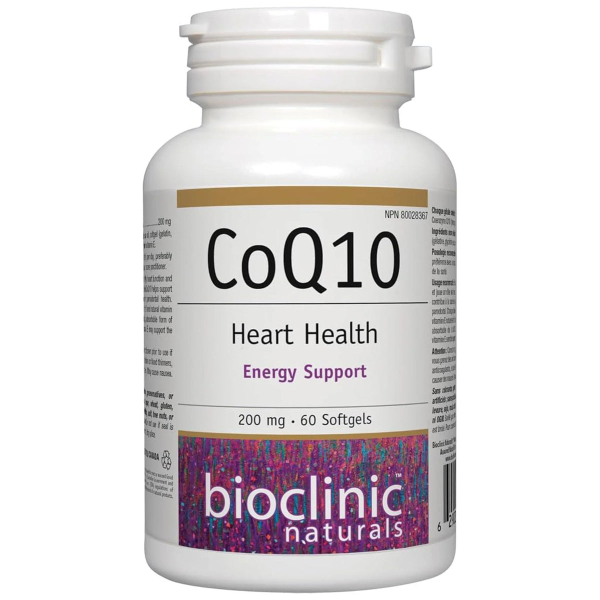 Bioclinic Naturals CoQ10, 200mg 60 Softgels - Nature's Source Inc