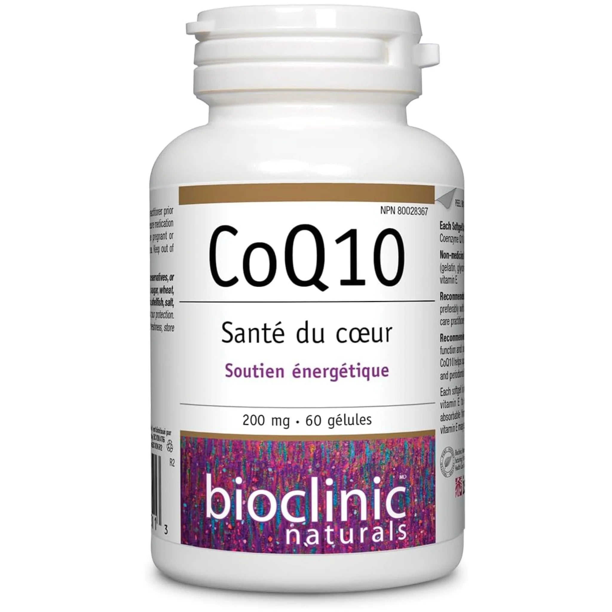 Bioclinic Naturals CoQ10, 200mg 60 Softgels - Nature's Source Inc