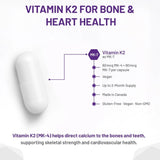 AOR Vitamin K2, 120mcg 60 Vegan Capsules - Nature's Source Inc