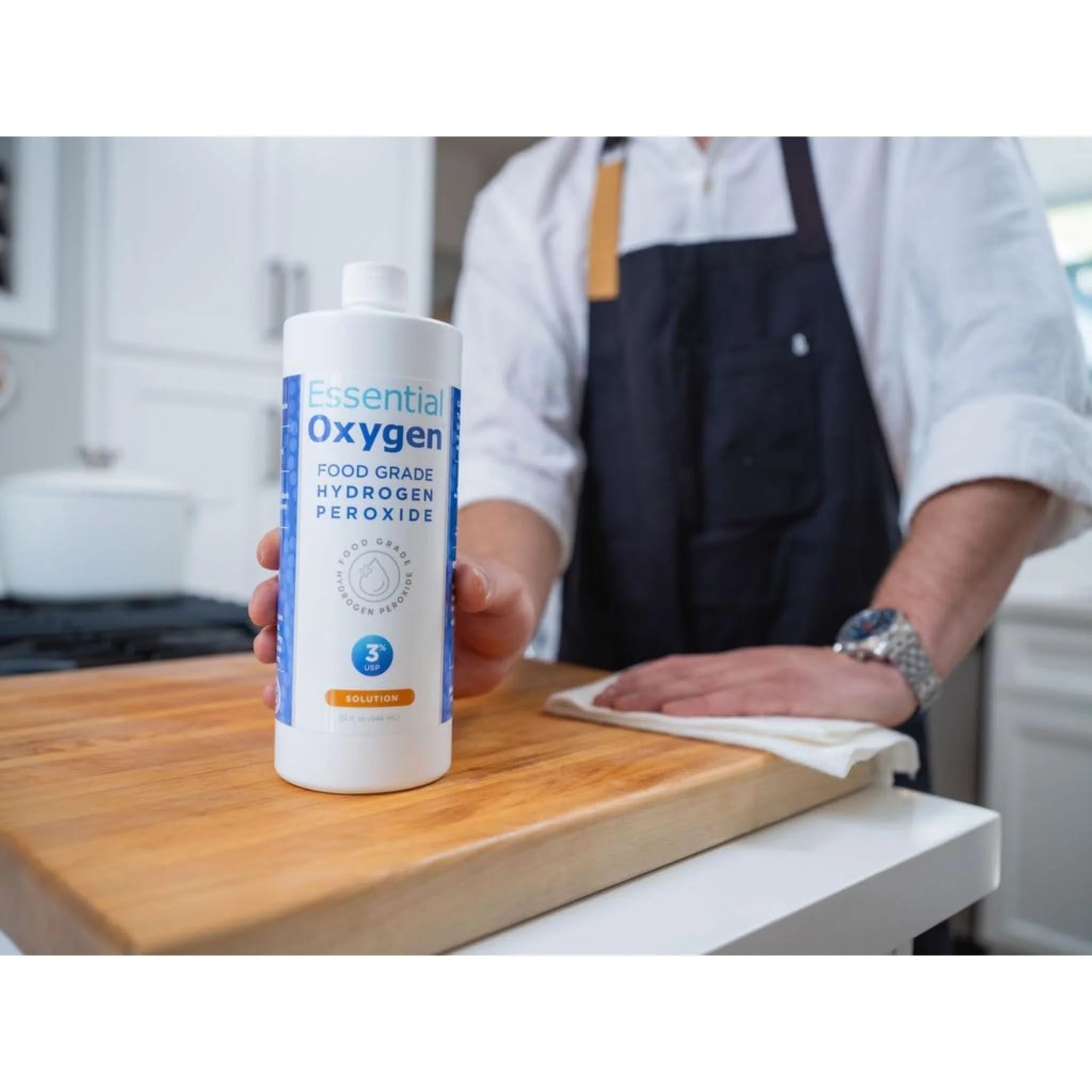 Essential Oxygen Food Grade Hydrogen Peroxide 3% 946ml - Nature's Source Inc
