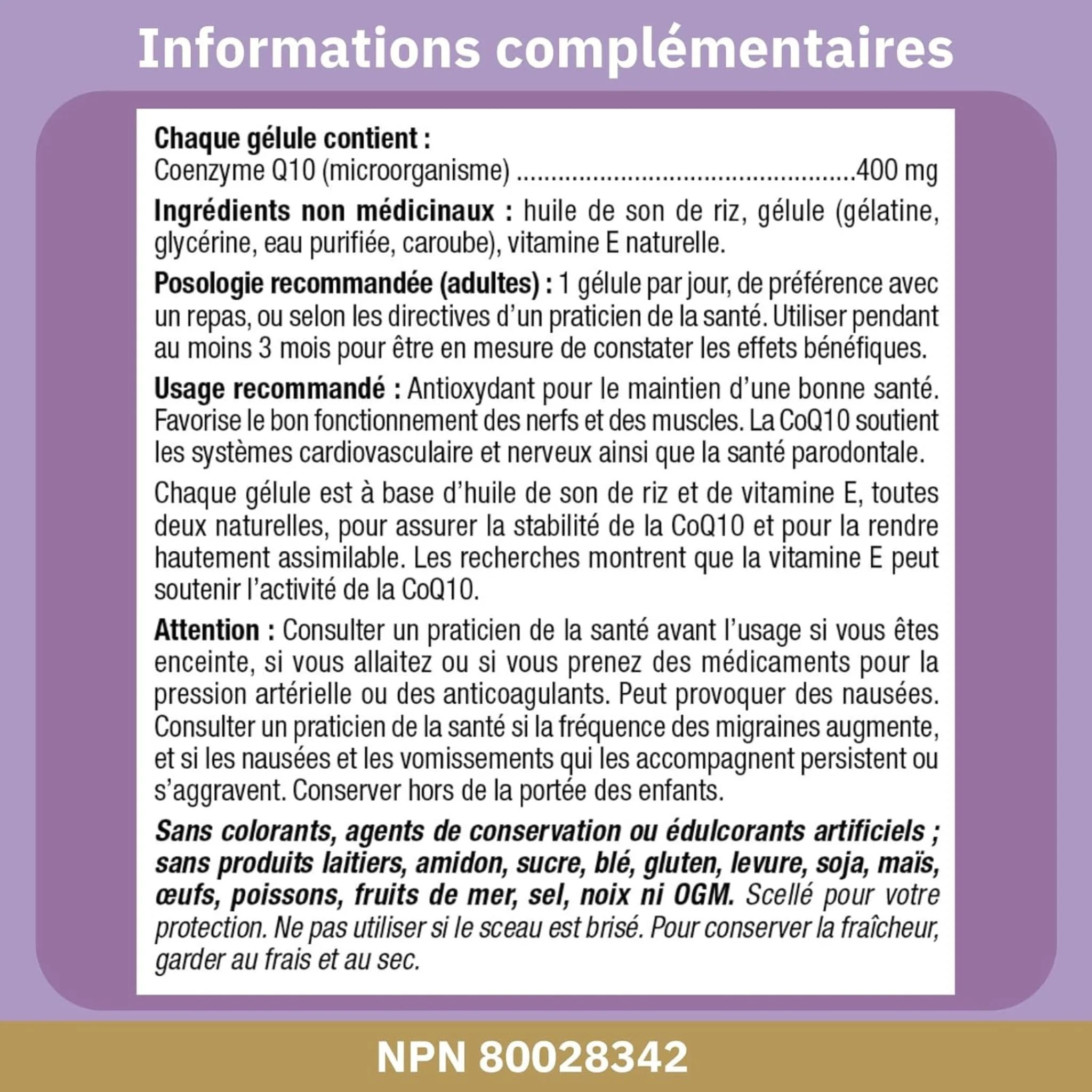 Bioclinic Naturals CoQ10, 400mg 30 Softgels - Nature's Source Inc