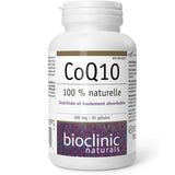 Bioclinic Naturals CoQ10, 400mg 30 Softgels - Nature's Source Inc