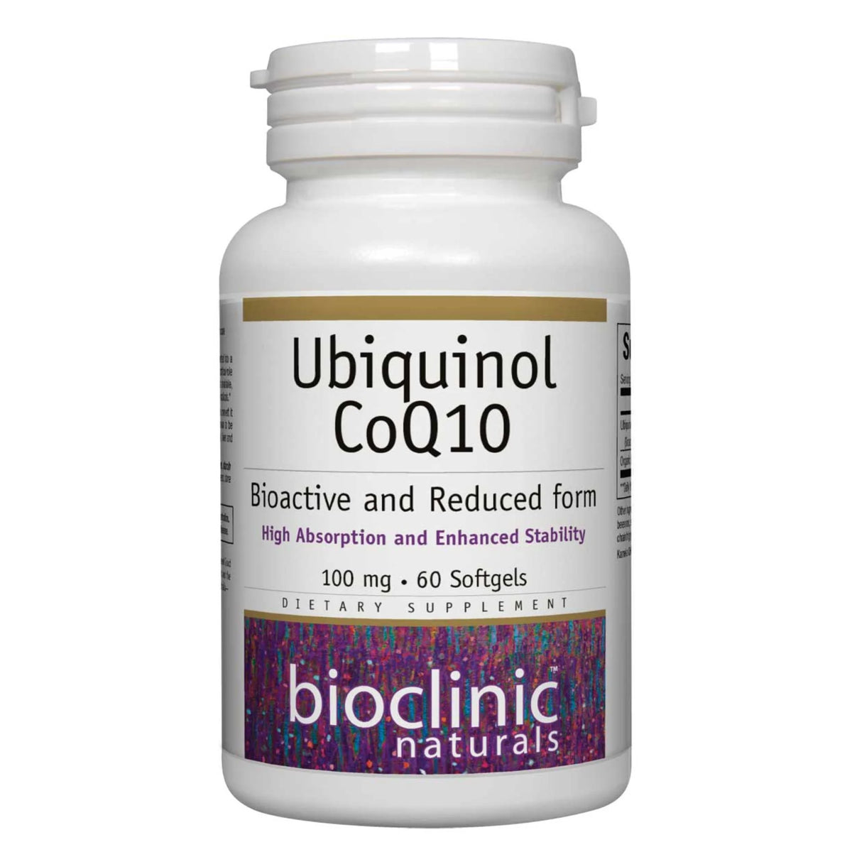 Bioclinic Naturals Ubiquinol CoQ10, 100mg 60 Softgels - Nature's Source Inc