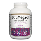 BioClinic Naturals OptiMega 3 with Vitamin D3, 90 Softgels - Nature's Source Inc
