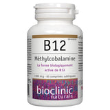 Bioclinic Naturals B12 Methylcobalamin 1000 mcg, 60 Sublingual Tablets - Nature's Source Inc