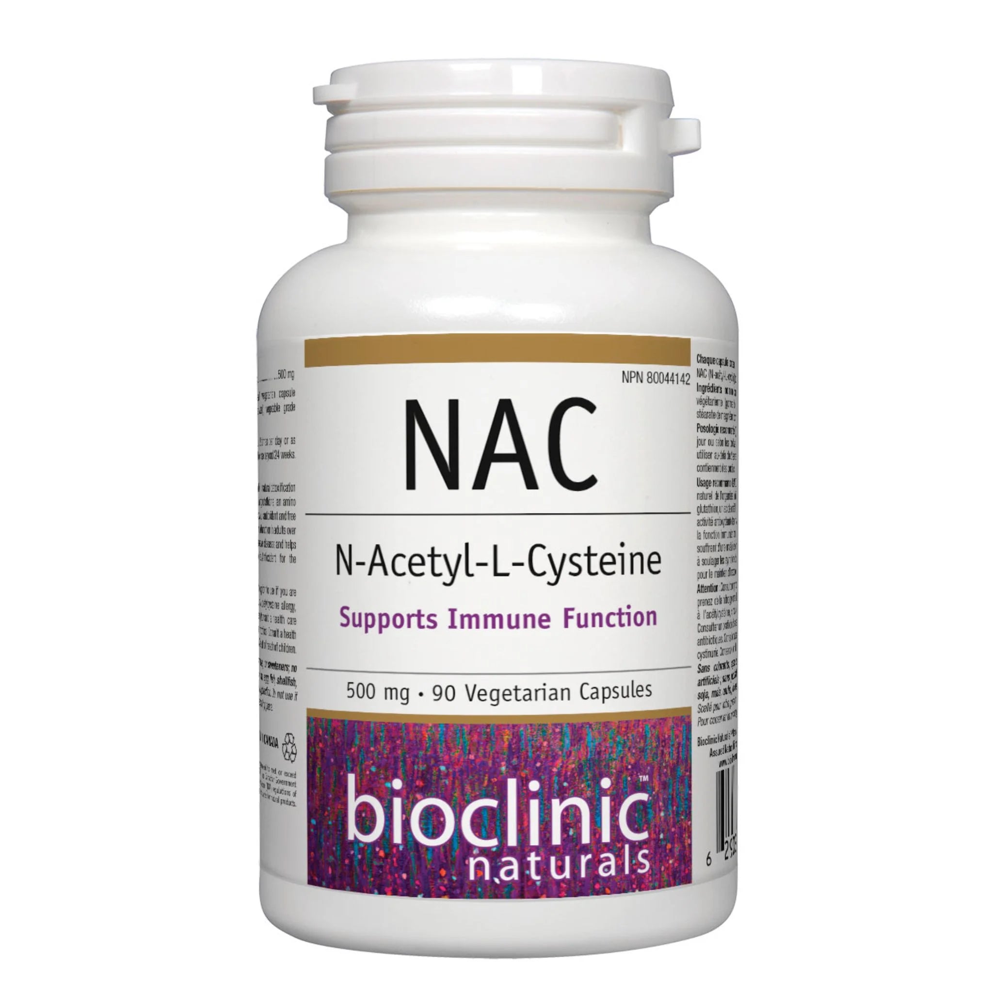 Bioclinic Naturals NAC 500mg, 90 Vegan Capsules - Nature's Source Inc