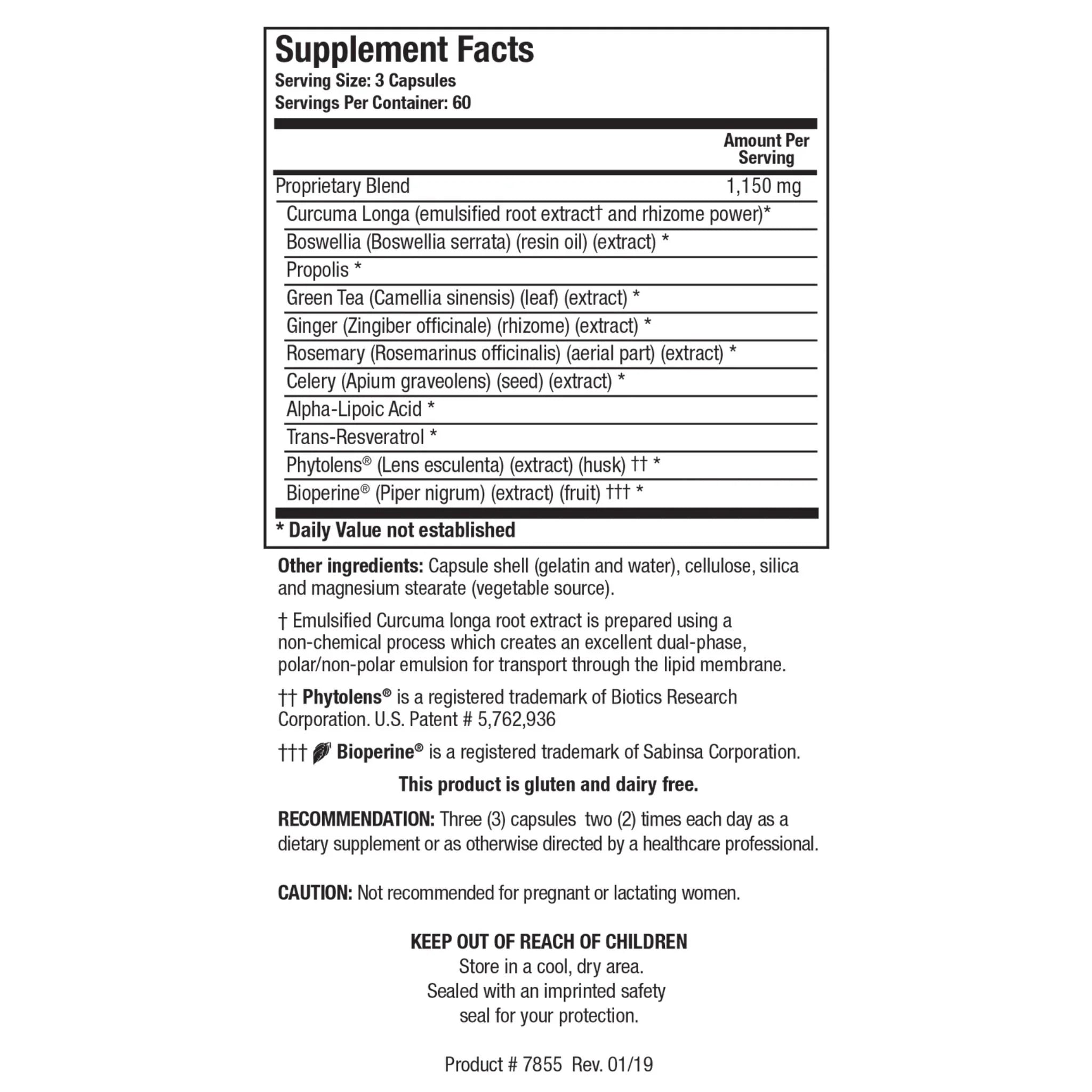 Biotics Research KappArest 180 Capsules