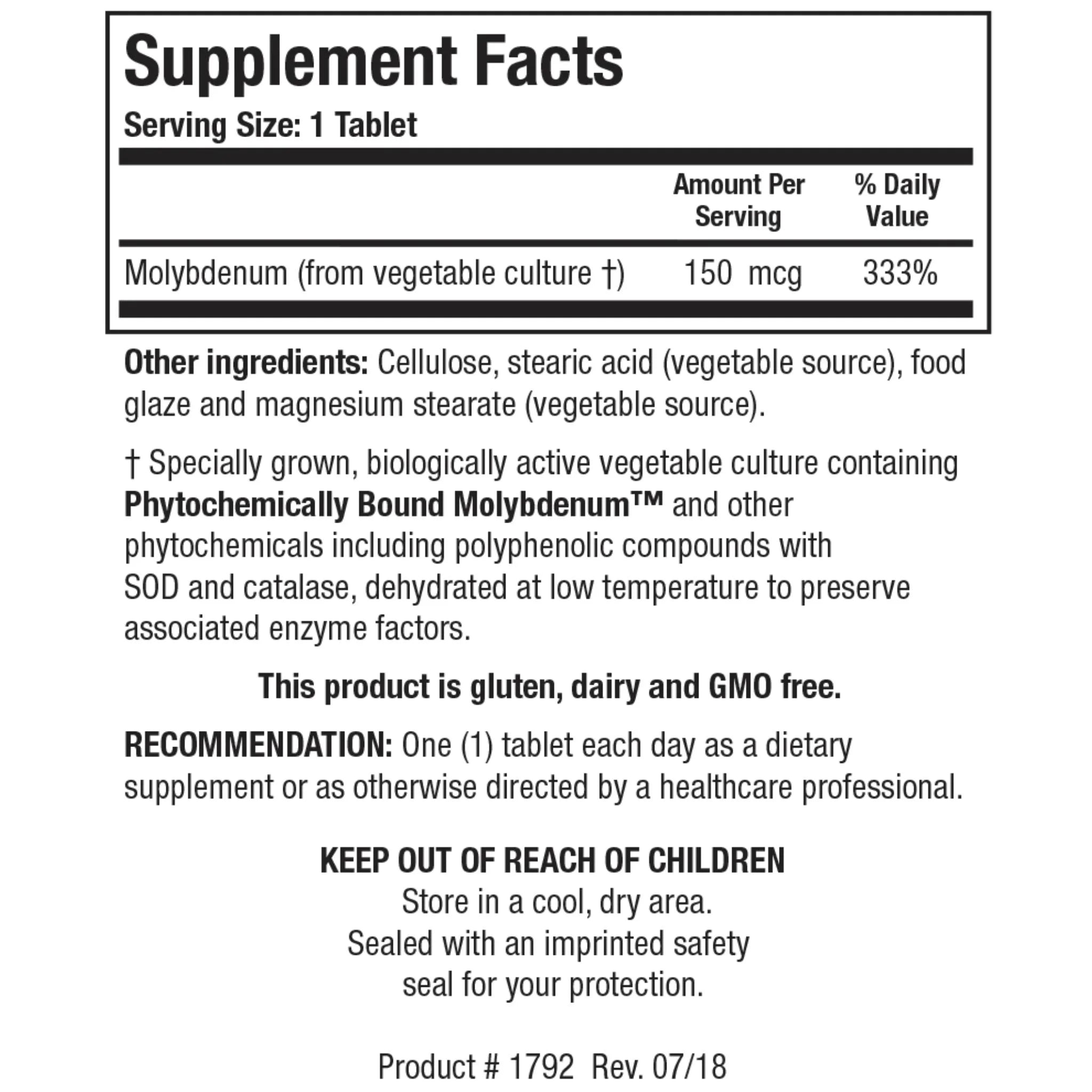 Biotics Research Mo-Zyme Forte 100 Tablets