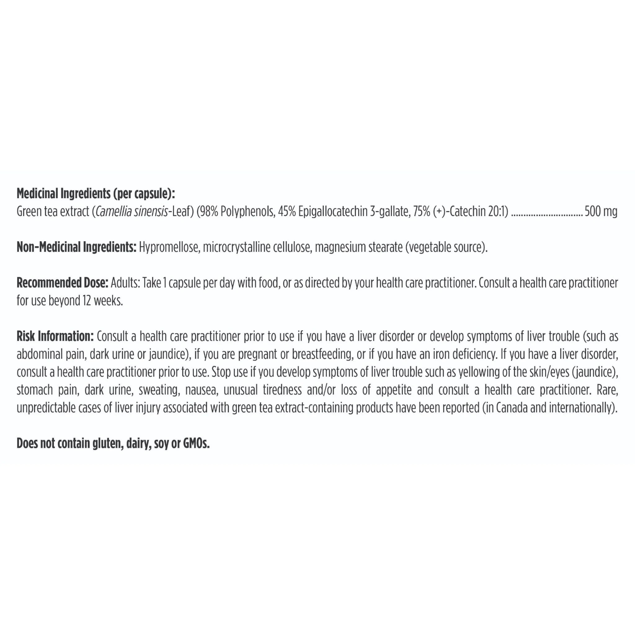 Designs for Health EGCg  60 Capsules