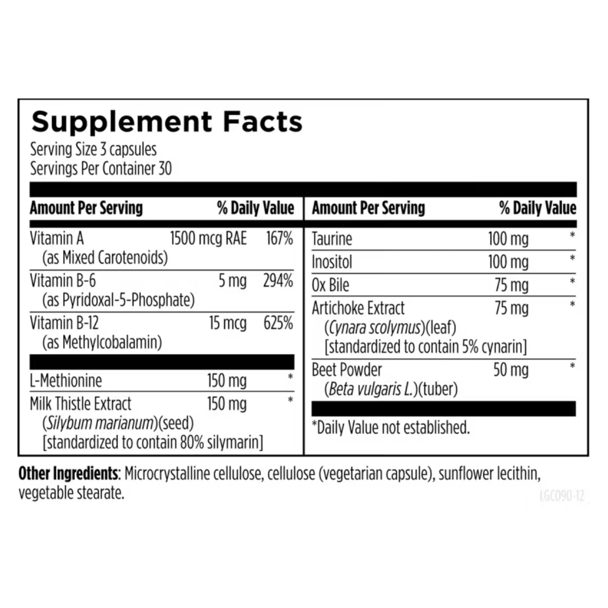 Designs for Health LV - GB Complex 90 Vegan Caps - Nature's Source Inc