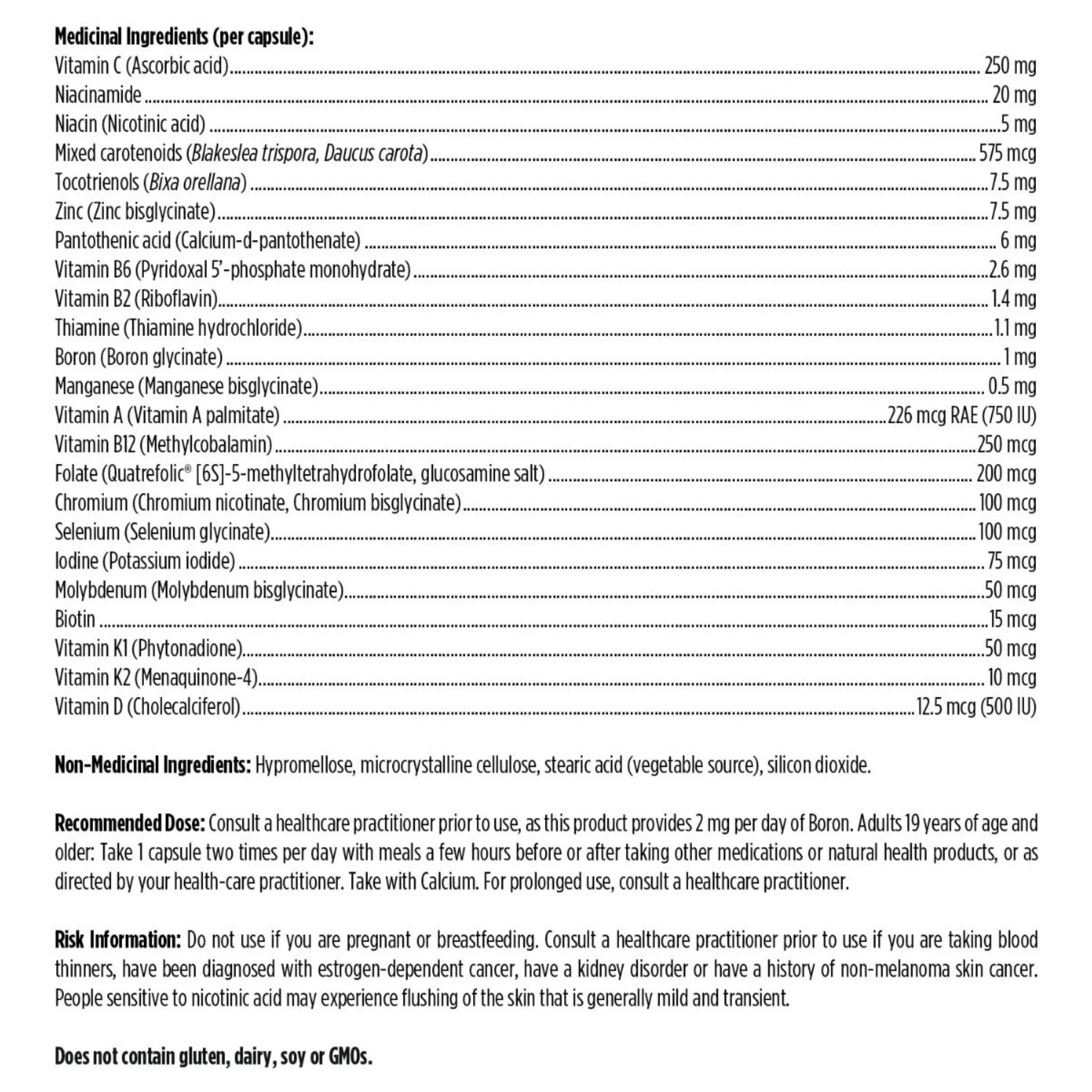 Designs for Health Twice Daily Multi 120 Vegan Capsules