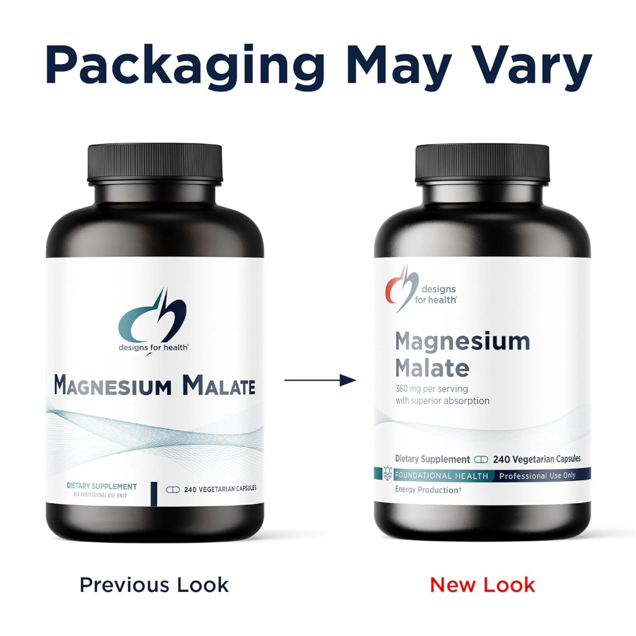 Designs for Health Magnesium Malate 120 Capsules - Nature's Source Inc
