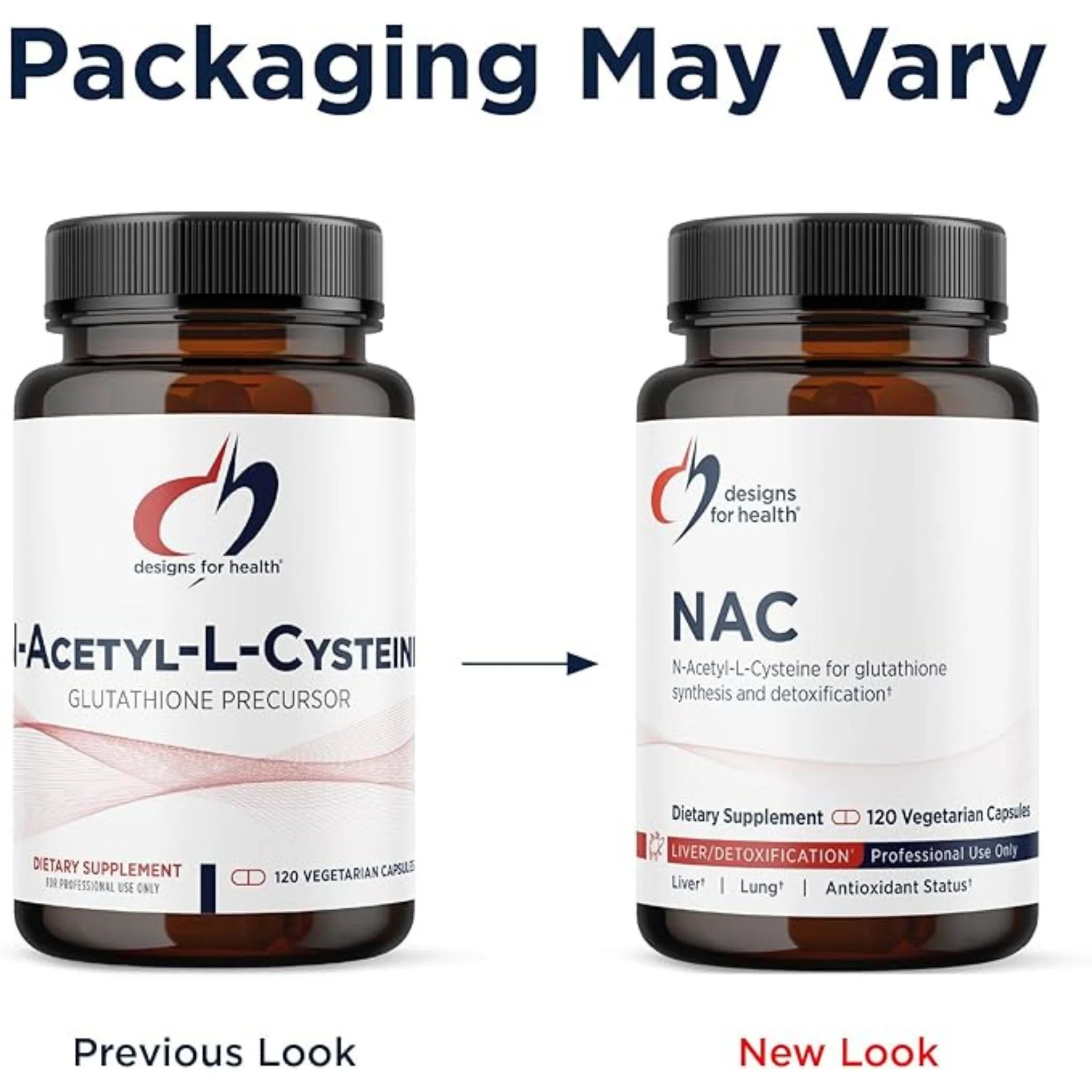 Designs for Health N Acetyl Cysteine 120 Vegan Capsules - Nature's Source Inc