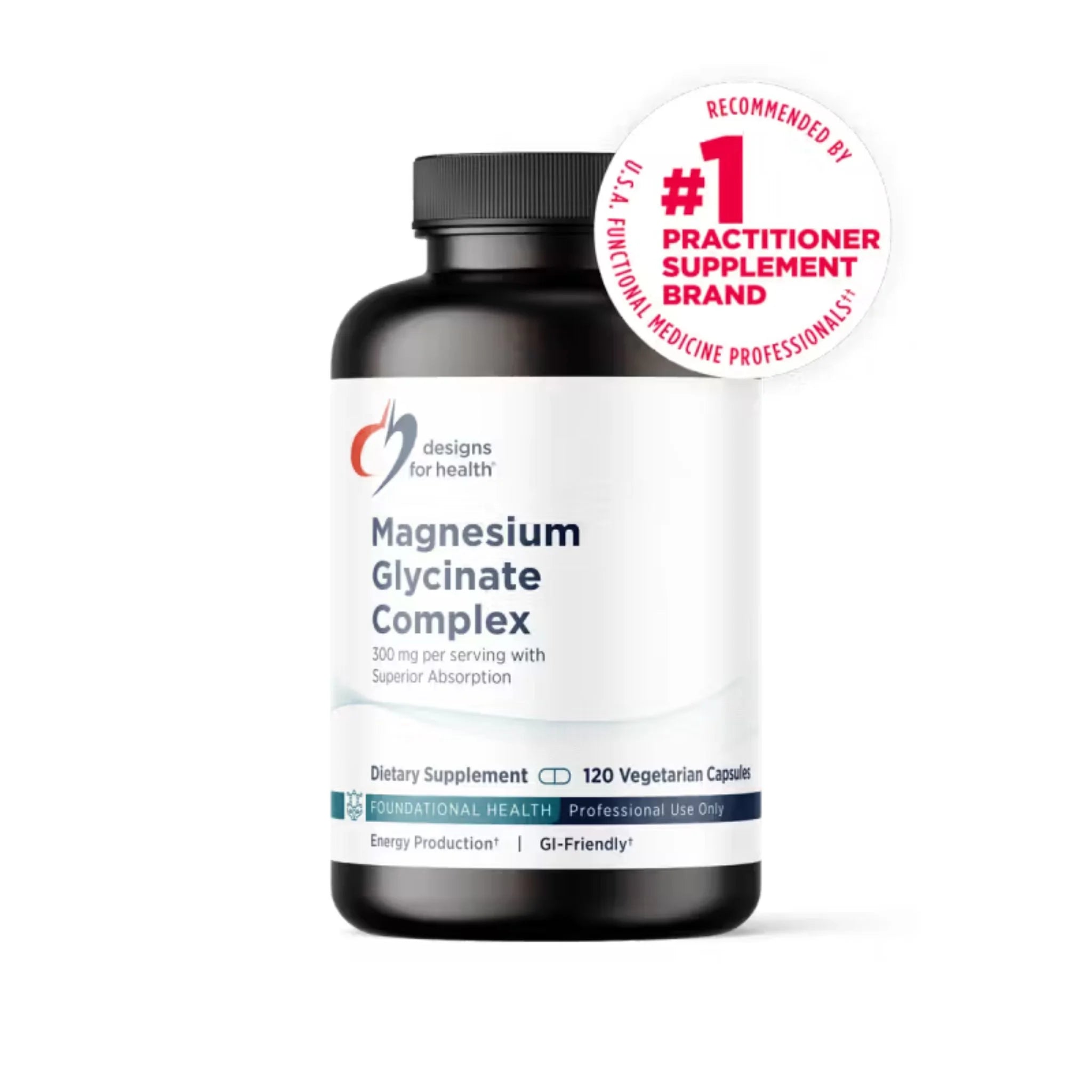 Designs for Health Magnesium Glycinate Complex™ 120 Capsules - Nature's Source Inc
